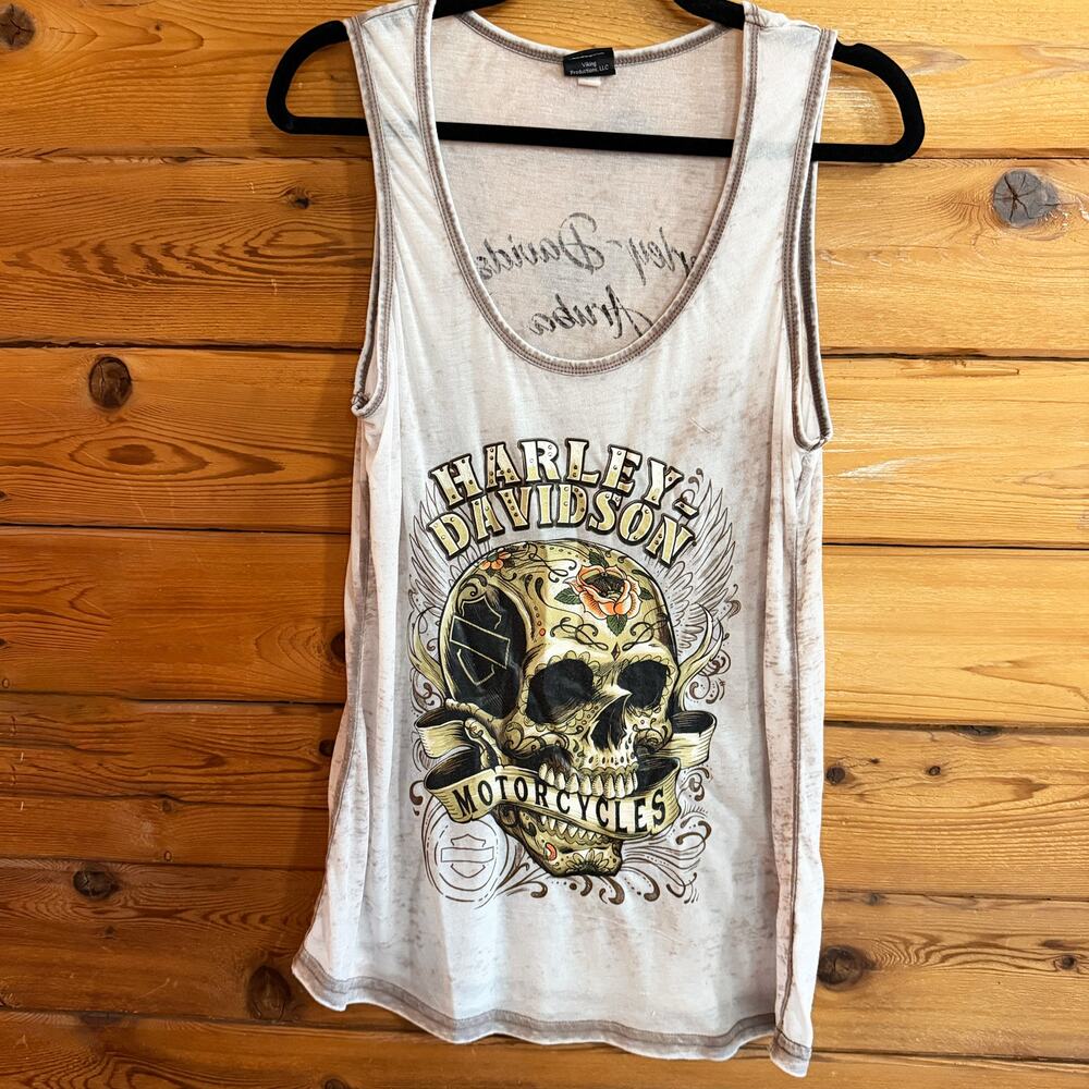 Harley Davidson Aruba Light Tank Top Womens Size Large